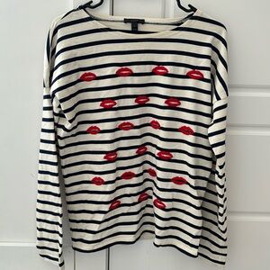 JCrew lips shirt